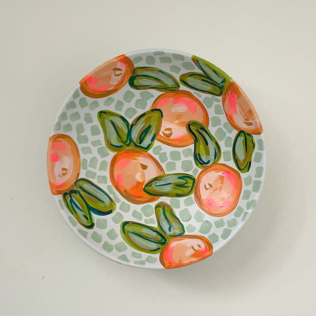 A Bowl Full of Oranges Decorative Platter