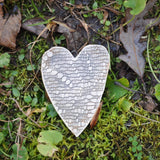 Clay Fossils Sunshine Handmade Pottery Heart Memento