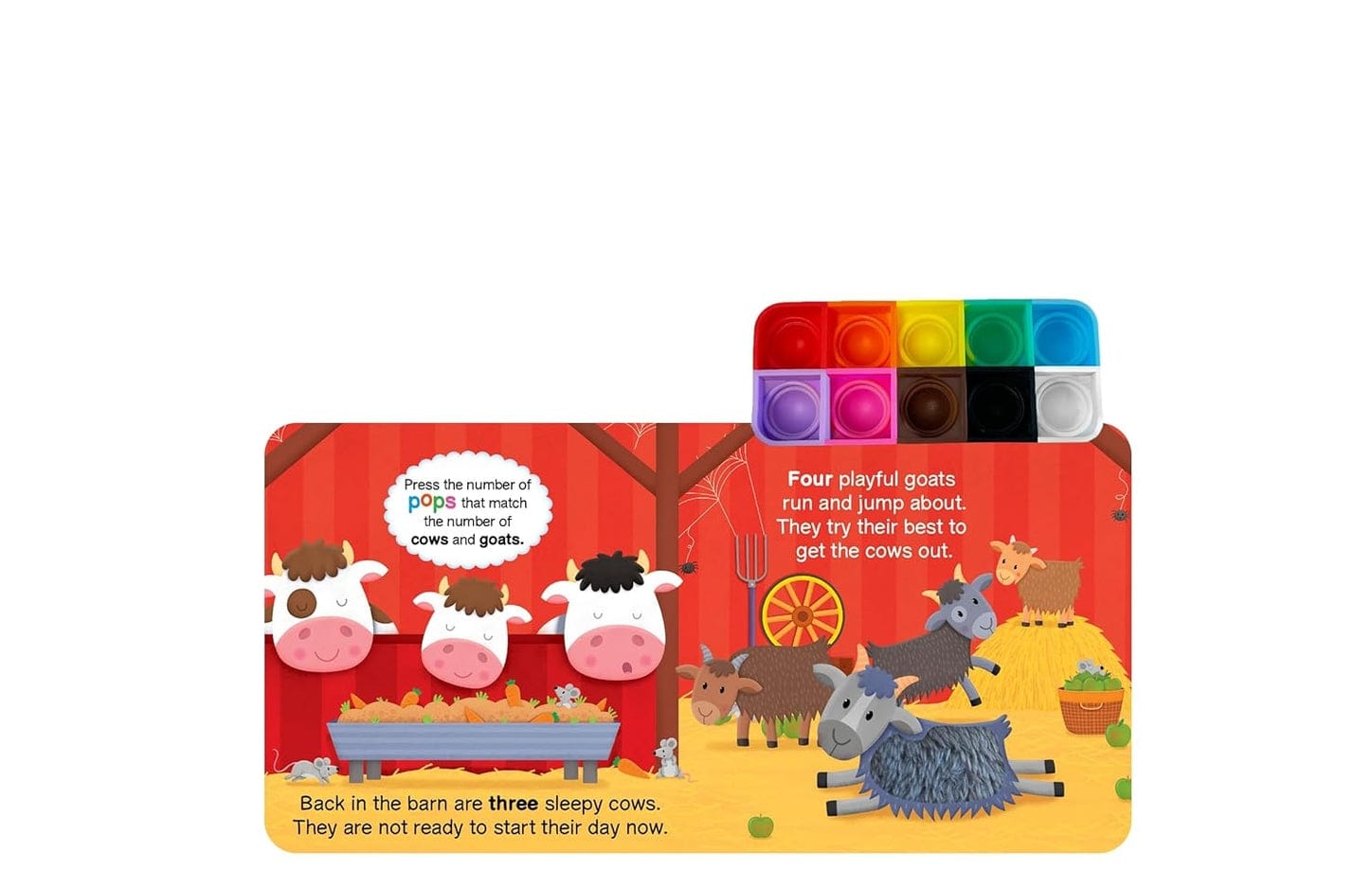Little Hippo Books Farm Counting - Sensory Fidget Toy - Little Miss Muffin Children & Home