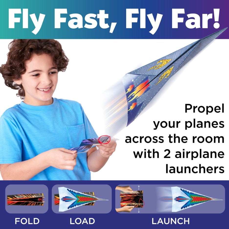 Faber Castell Faber Castell Stunt Squadron Fold & Launch Paper Airplanes - Little Miss Muffin Children & Home