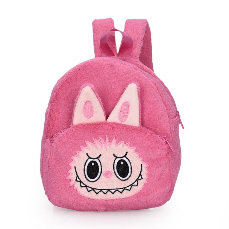 Auraquise Labubu Soft Plush Cute Character Backpack in Hot Pink - Little Miss Muffin Children & Home