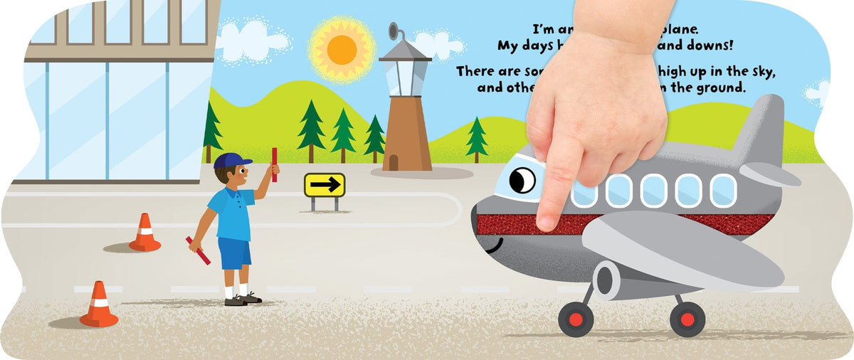 Little Hippo Books Amazing Airplane - Touch and Feel Board Book - Sensory Board Book - Little Miss Muffin Children & Home