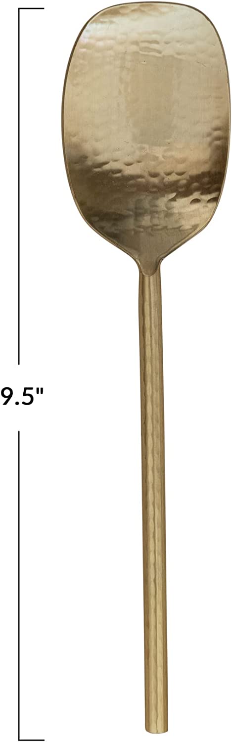 Bloomingville Bloomingville Gold Finish Hammered Stainless Steel Serving Spoon - Little Miss Muffin Children & Home