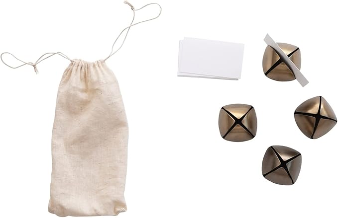 Creative Co-op Creative Co-op Metal Bell Place Card Holders, Set of 4 in Bag - Little Miss Muffin Children & Home