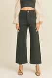 Miou Muse Wide Leg Ponte Pants with Patch Pockets