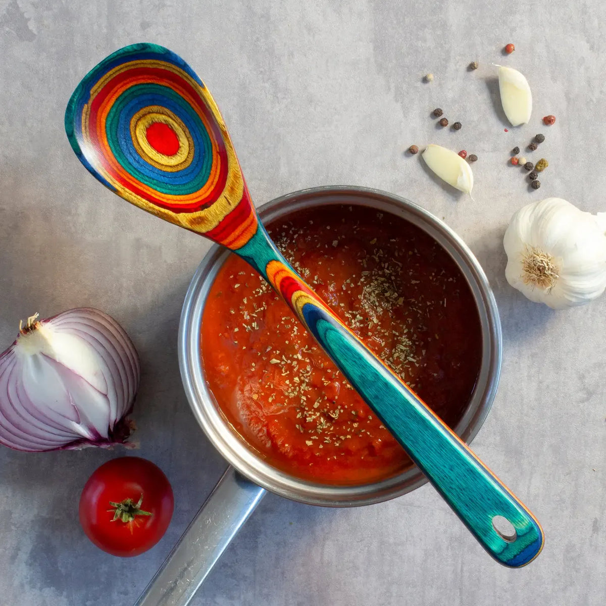 Baltique® Montego Bay Colorful Wooden Cooking Spoon, 12.5"