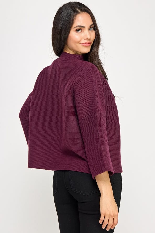 Ellison Not Your Casual Top - Merlot - Little Miss Muffin Children & Home