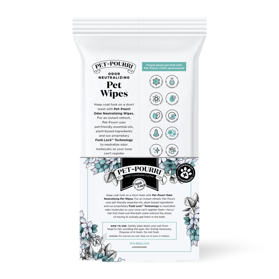 ~Pourri Pet~Pourri Pet Coat Wipes 50ct Pawsitively Fresh Scent - Little Miss Muffin Children & Home