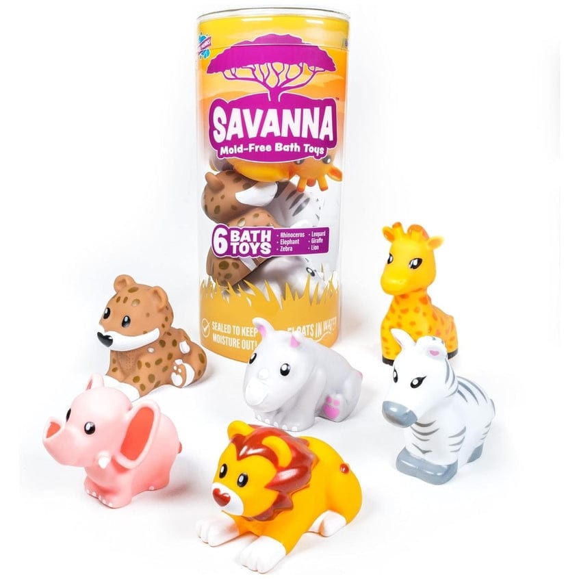 Tub Works Savanna™ Mold Free Bath Toys, 6 Pack - Little Miss Muffin Children & Home