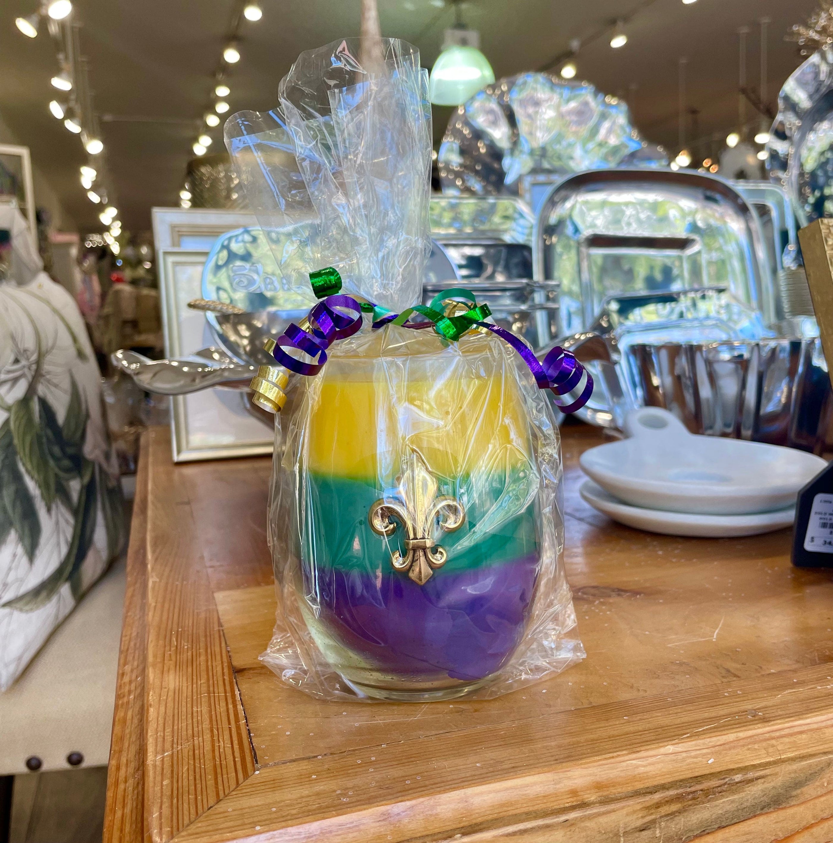 Southern Lights Southern Lights Mardi Gras Triple Layer Candles in King Cake Scent - Little Miss Muffin Children & Home