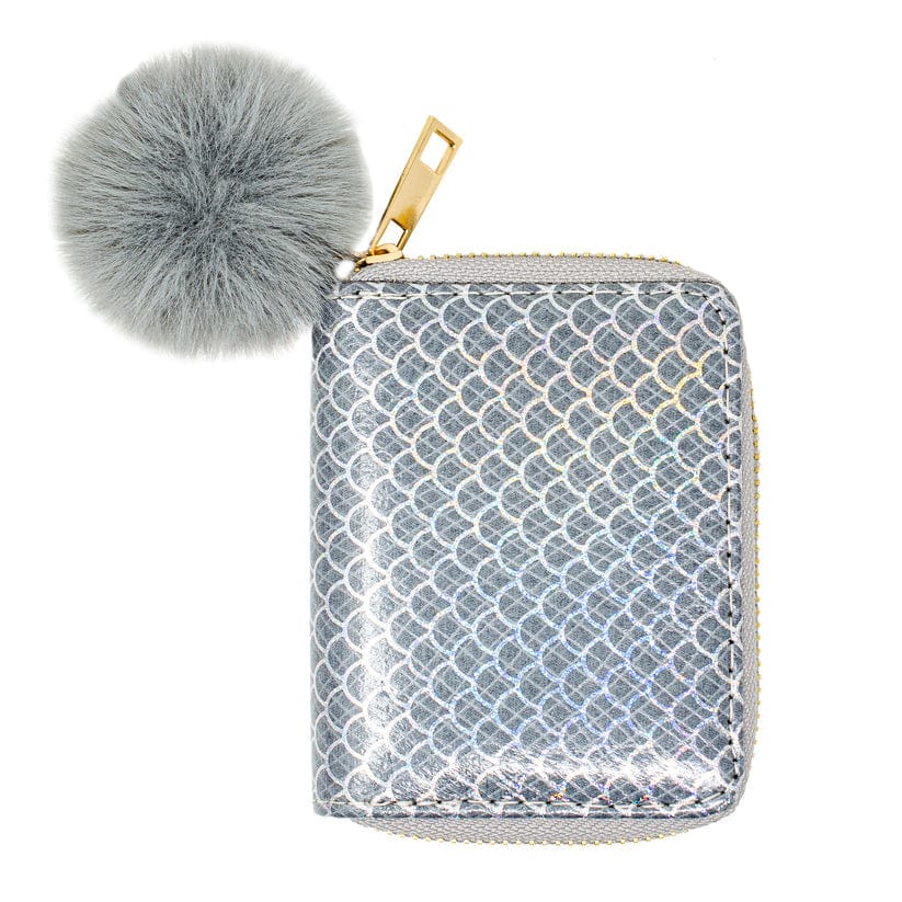 Zomi Gems Zomi Gems Mermaid Scale Wallet in Silver - Little Miss Muffin Children & Home