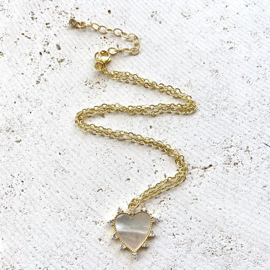 VB&CO Designs Handmade Jewelry VB&CO Heart Pearl Shell Jewelry - Little Miss Muffin Children & Home