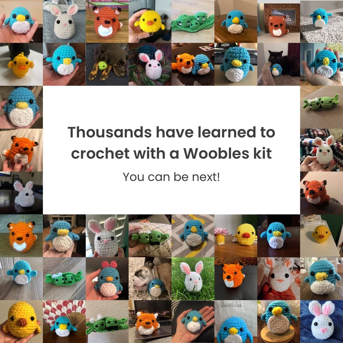 The Woobles The Woobles Jojo the Bunny Beginner Crochet Kit - Little Miss Muffin Children & Home