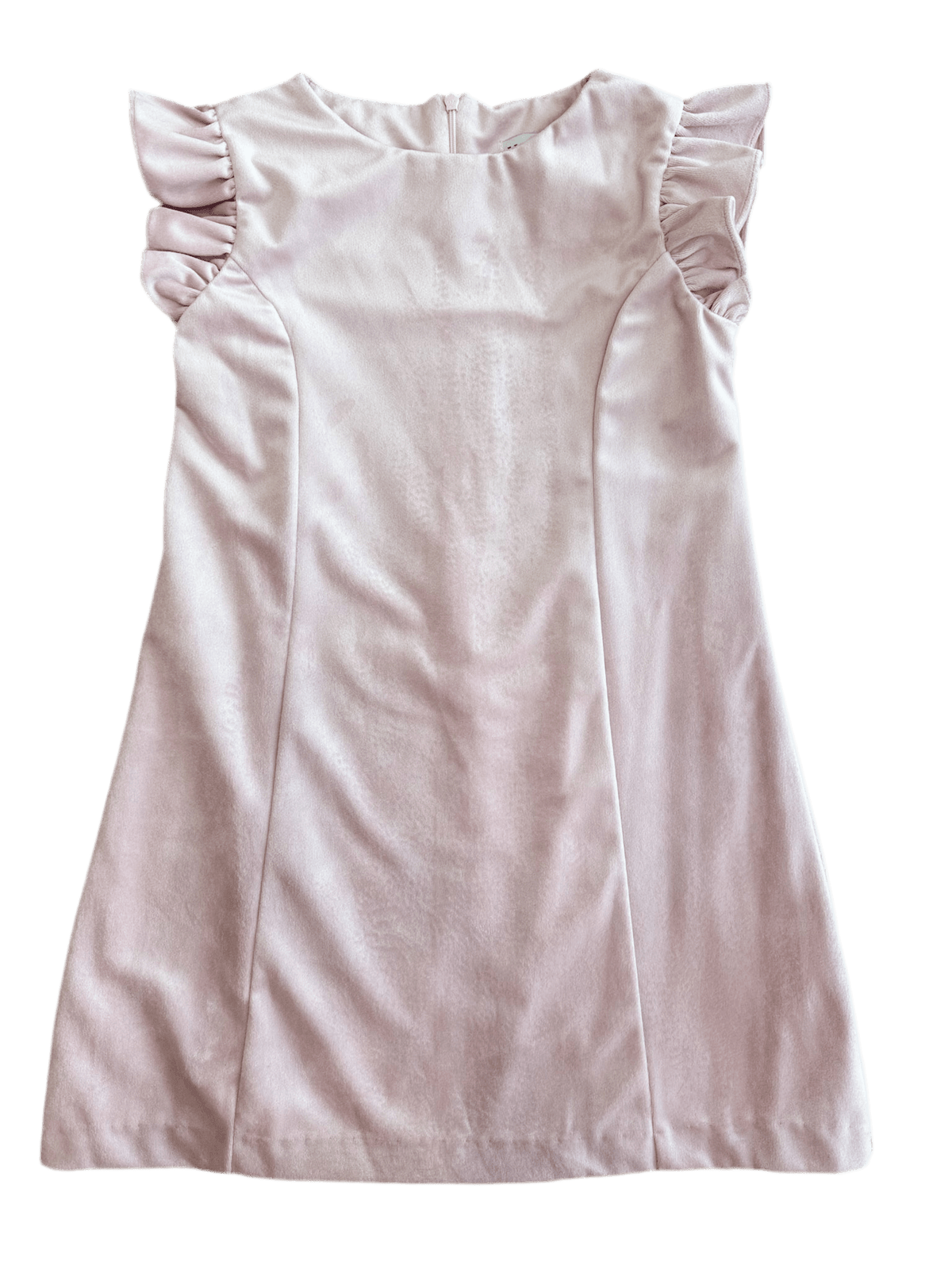 Rose velvet shift dress 