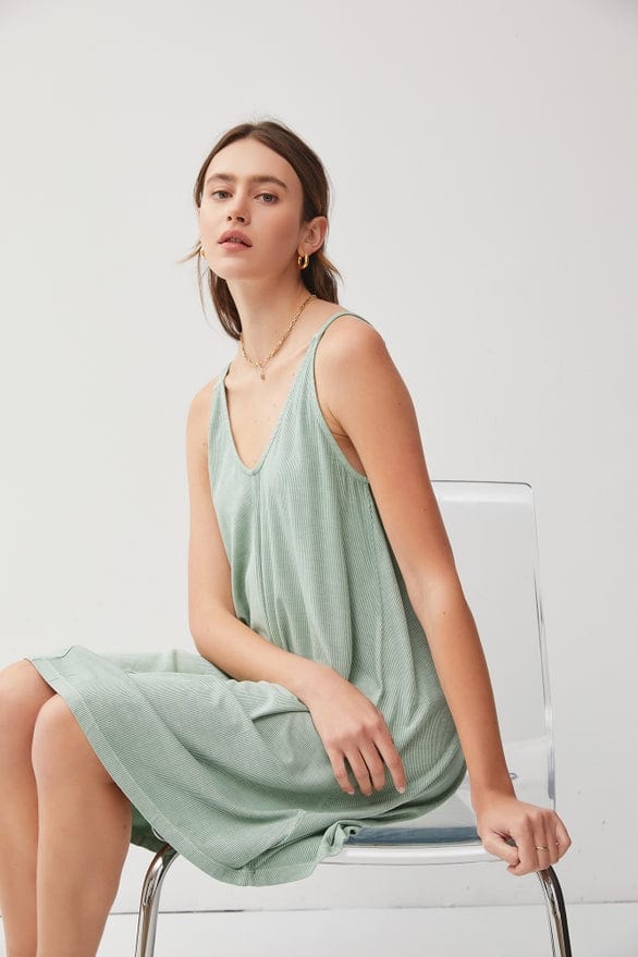 Be Cool Be Cool Ribbed V-Neck Knit Dress - Little Miss Muffin Children & Home