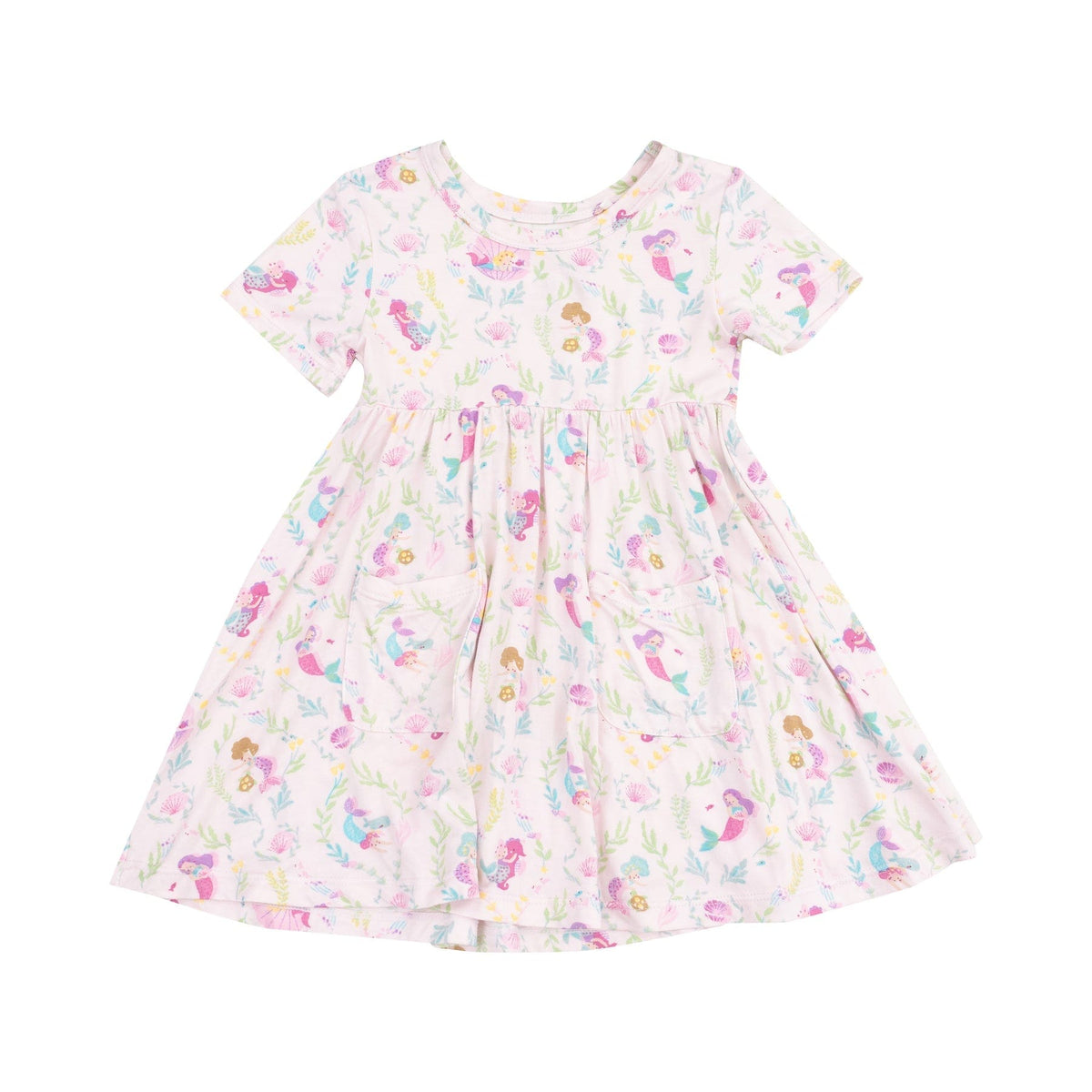 Angel Dear Angel Dear Mermaids Short Sleeve Twirly Dress - Little Miss Muffin Children & Home