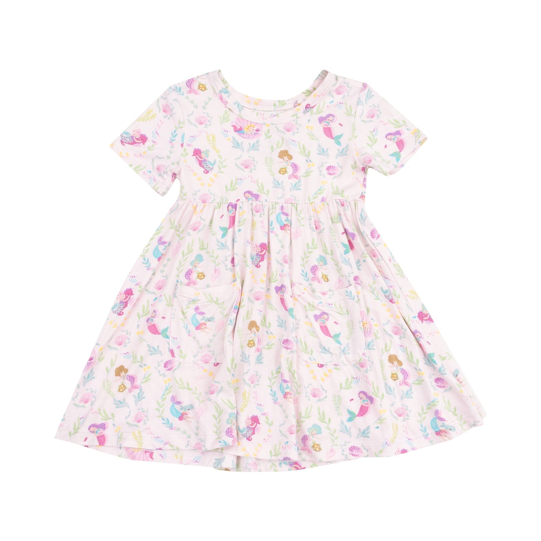 Angel Dear Angel Dear Mermaids Short Sleeve Twirly Dress - Little Miss Muffin Children & Home