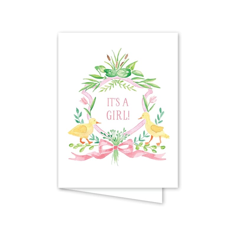 Dogwood Hill Dogwood Hill Little Duckling Pink Card - Little Miss Muffin Children & Home