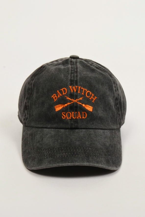 David and Young Bad Witch Squad Embroidered Baseball Cap in Black - Little Miss Muffin Children & Home