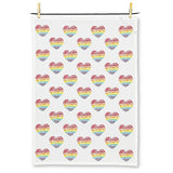 Abbott Abbott Rainbow Heart Kitchen Towel - Little Miss Muffin Children & Home