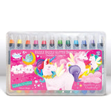 glitter gel crayons unicorn magic