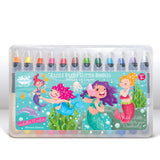 glitter gel crayons mermaids