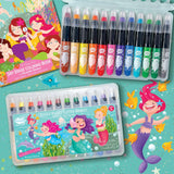 The Piggy Story The Piggy Story Glitter Doodle Gel Crayons - Mermaid Shimmer - Little Miss Muffin Children & Home