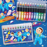 The Piggy Story The Piggy Story Glitter Doodle Gel Crayons - Space Adventure - Little Miss Muffin Children & Home