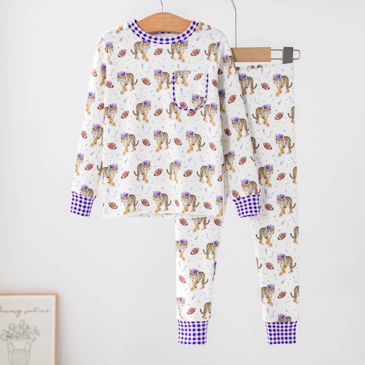 Kickoff in Louisiana Organic Cotton Kids Pajamas
