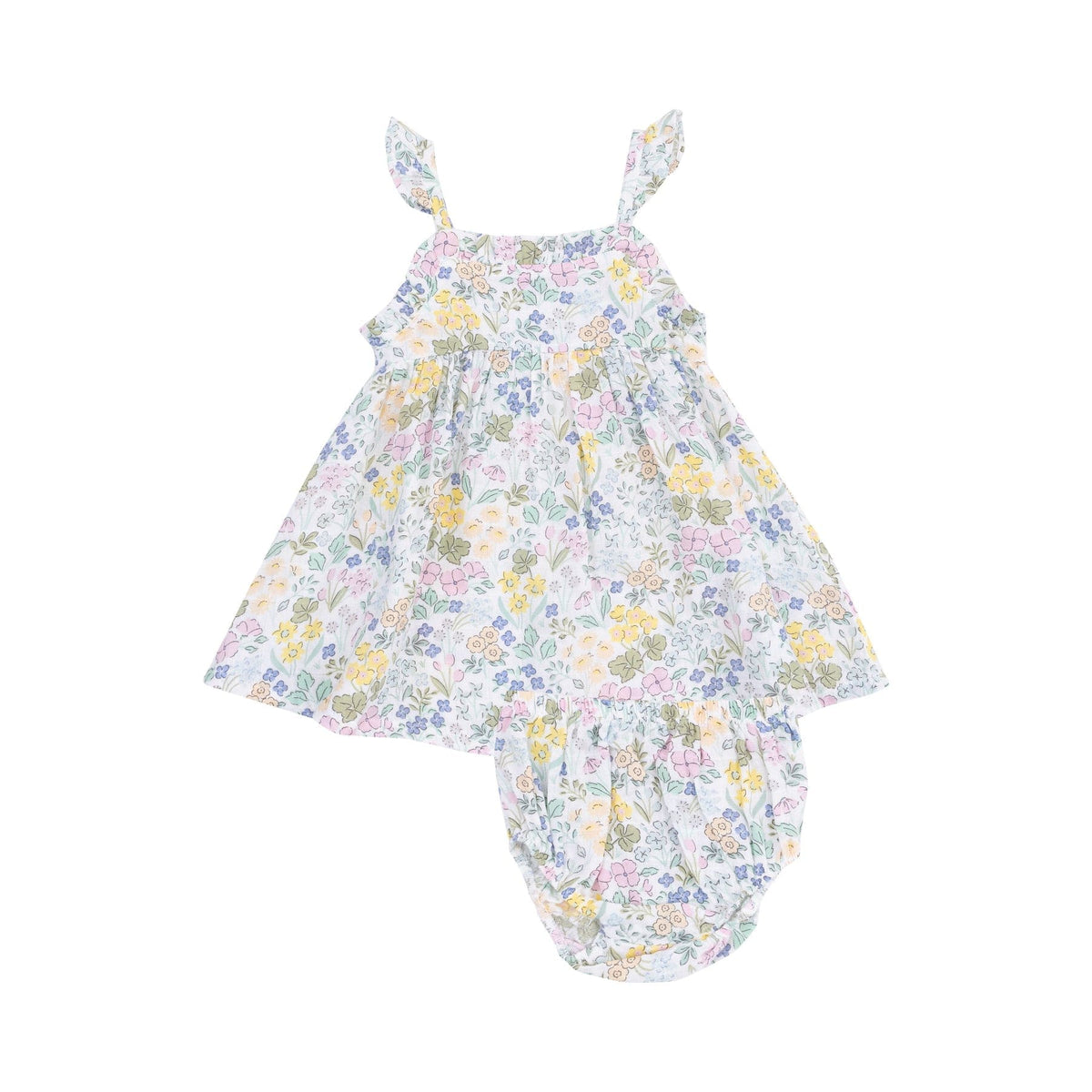 Angel Dear Angel Dear Samantha Floral Paperbag Ruffle Dress - Little Miss Muffin Children & Home