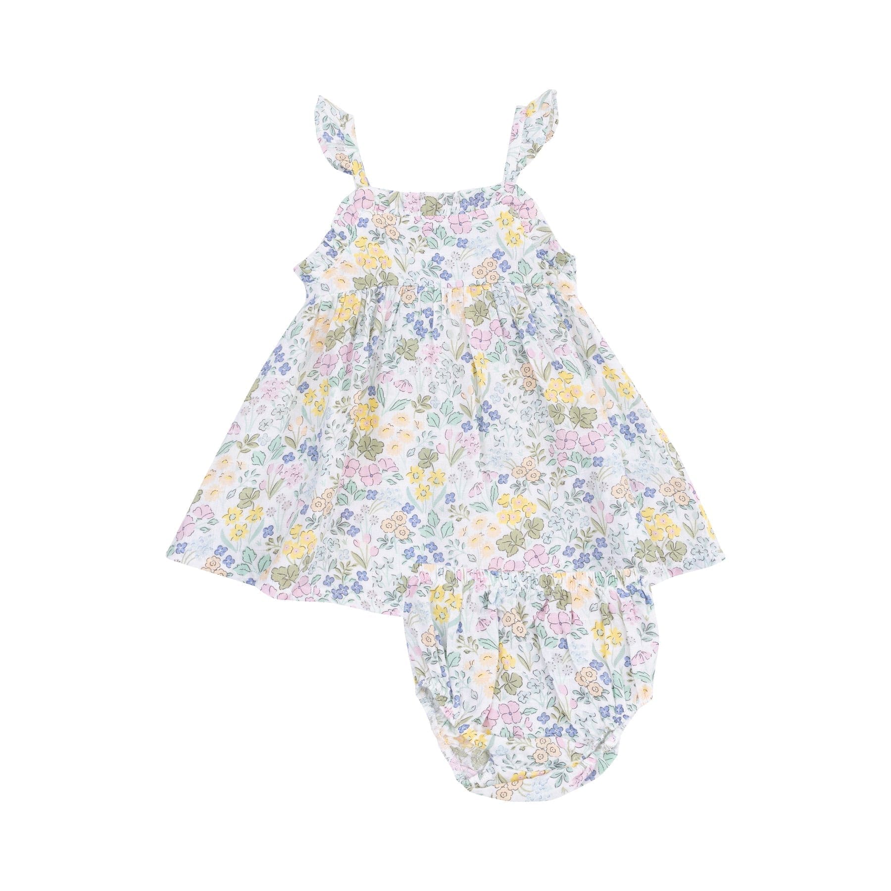 Angel Dear Angel Dear Samantha Floral Paperbag Ruffle Dress - Little Miss Muffin Children & Home