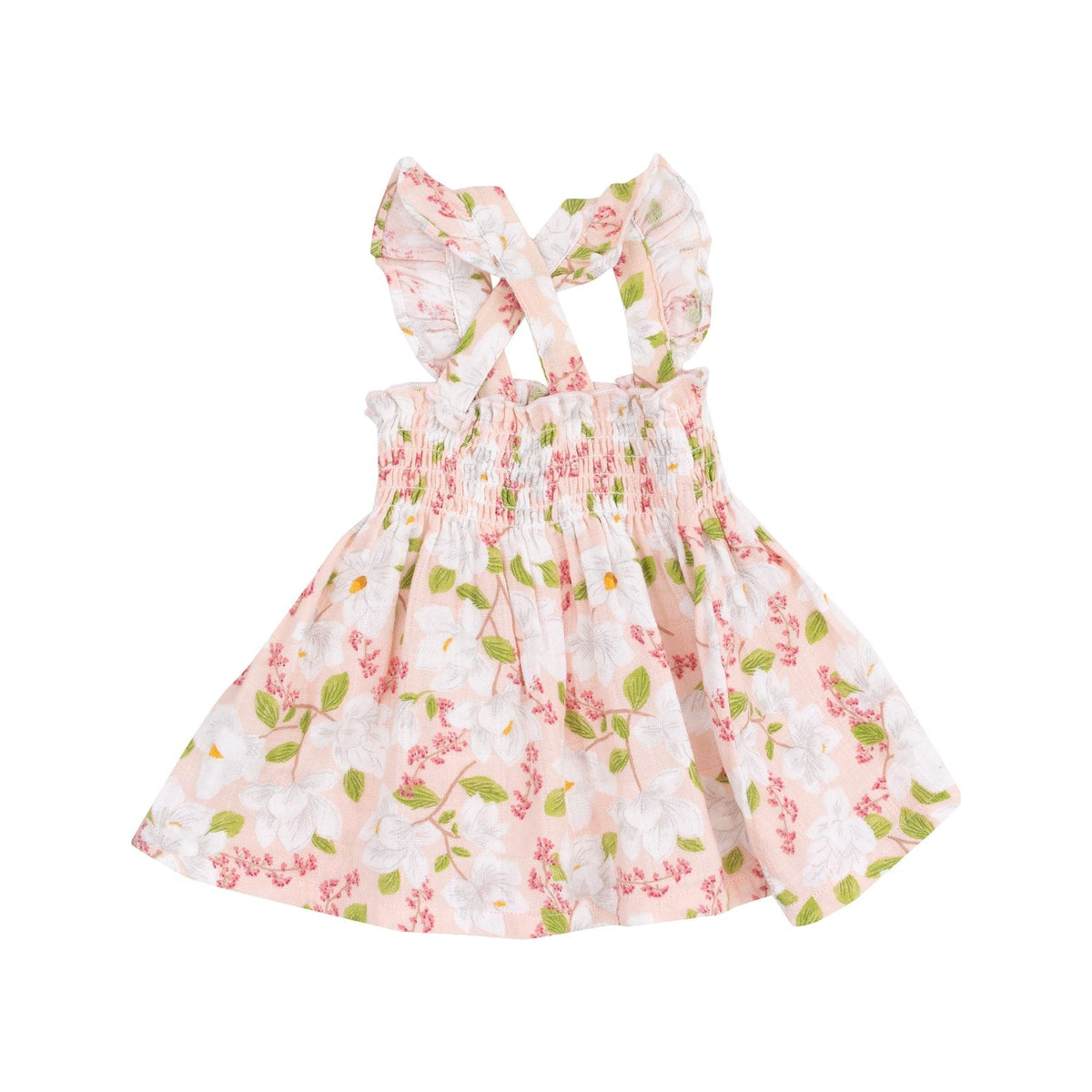 Angel Dear Angel Dear Magnolias Ruffle Strap Smocked Top and Diaper Cover - Little Miss Muffin Children & Home