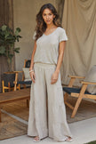 Milio Milano Milio Milano Linen Tiered Palazzo Pants - Little Miss Muffin Children & Home