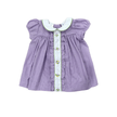Lulu Bebe Lulu Bebe Molly Mardi Gras Short Sleeve Dress - Little Miss Muffin Children & Home