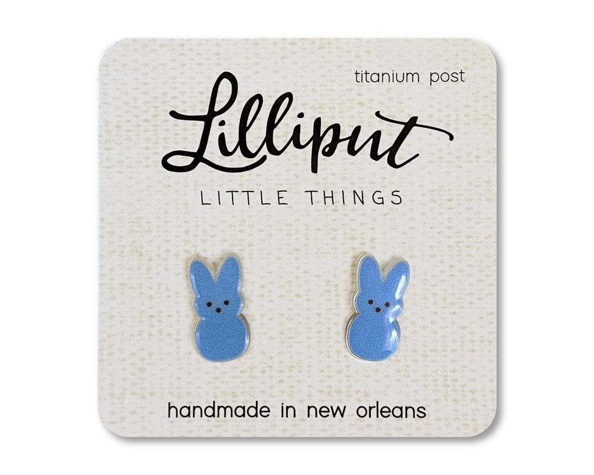 Lilliput Little Things Lilliput Little Things Marshmallow Easter Bunny Earrings - Little Miss Muffin Children & Home