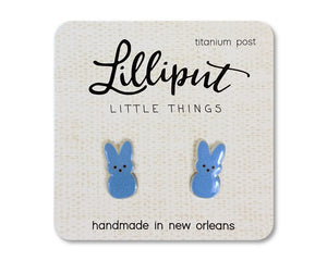 Lilliput Little Things Lilliput Little Things Marshmallow Easter Bunny Earrings - Little Miss Muffin Children & Home