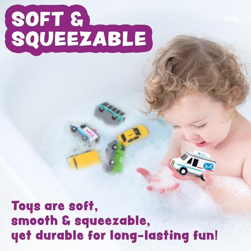 Tub Works Vehicles™ Bath Cars Mold Free Bath Toys, 6 Pack - Little Miss Muffin Children & Home