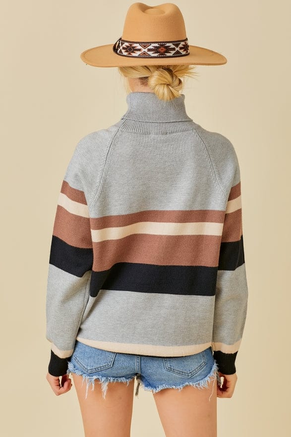 Main Strip Main Strip Color Block Turtleneck Sweater - Little Miss Muffin Children & Home