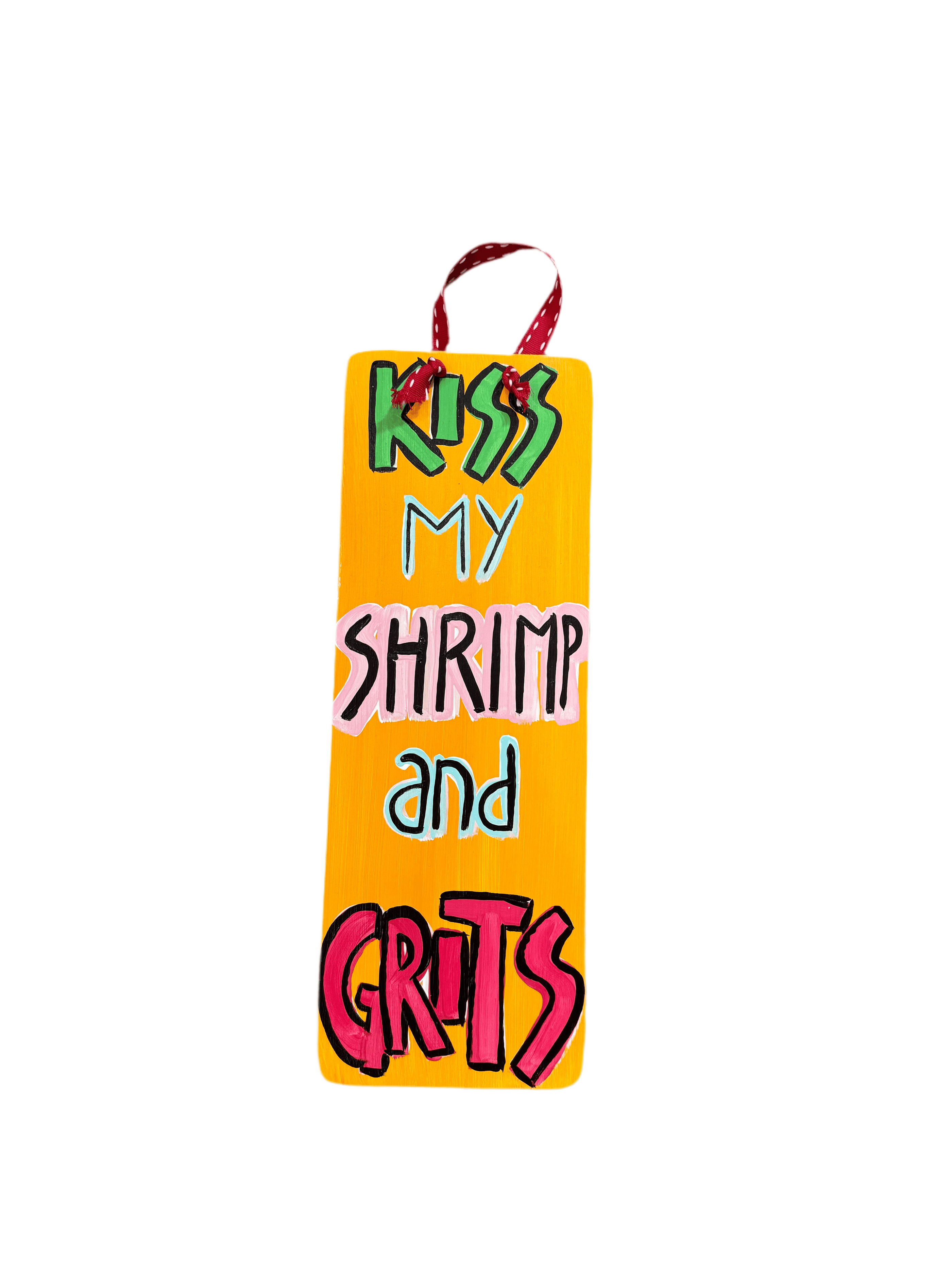 Michelle's Art Box Michelle's Art Box 6"x16" Wood Sign, Shrimp & Grits - Little Miss Muffin Children & Home