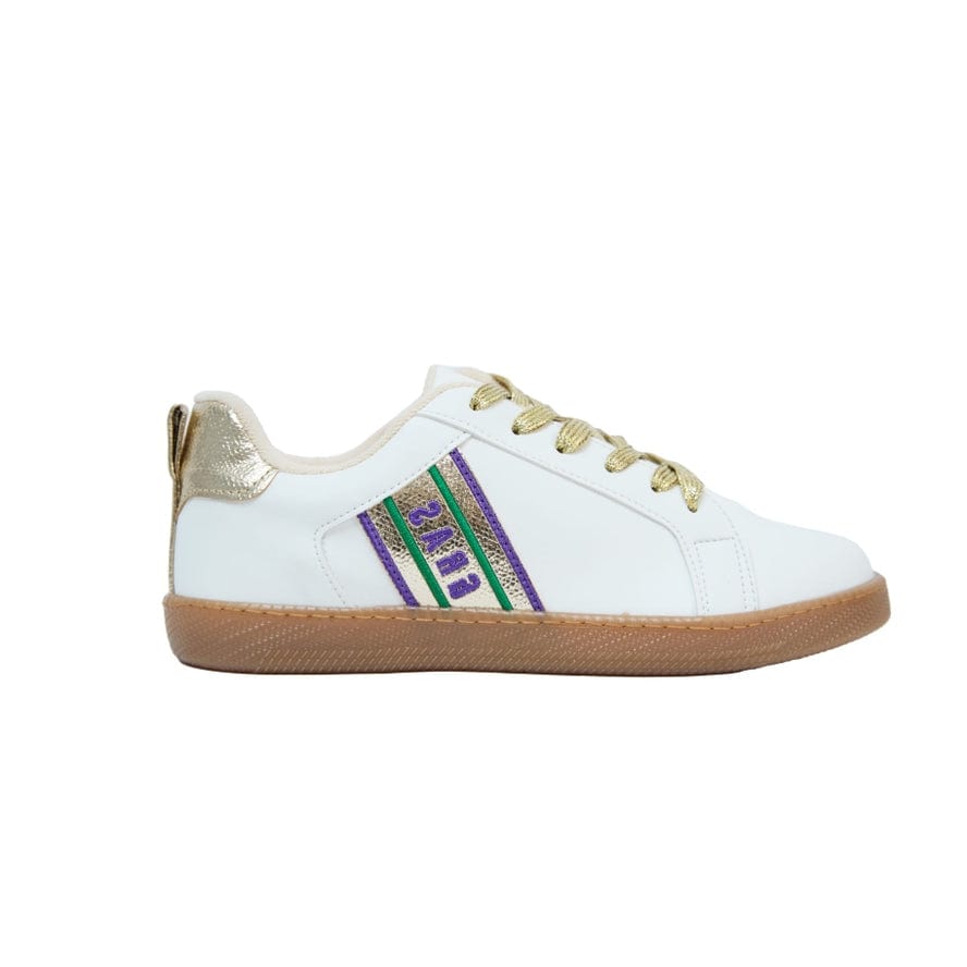 Maker's Shoes Maker's Shoes Mardi Gras Billie Sneakers with Gold Trim - Little Miss Muffin Children & Home