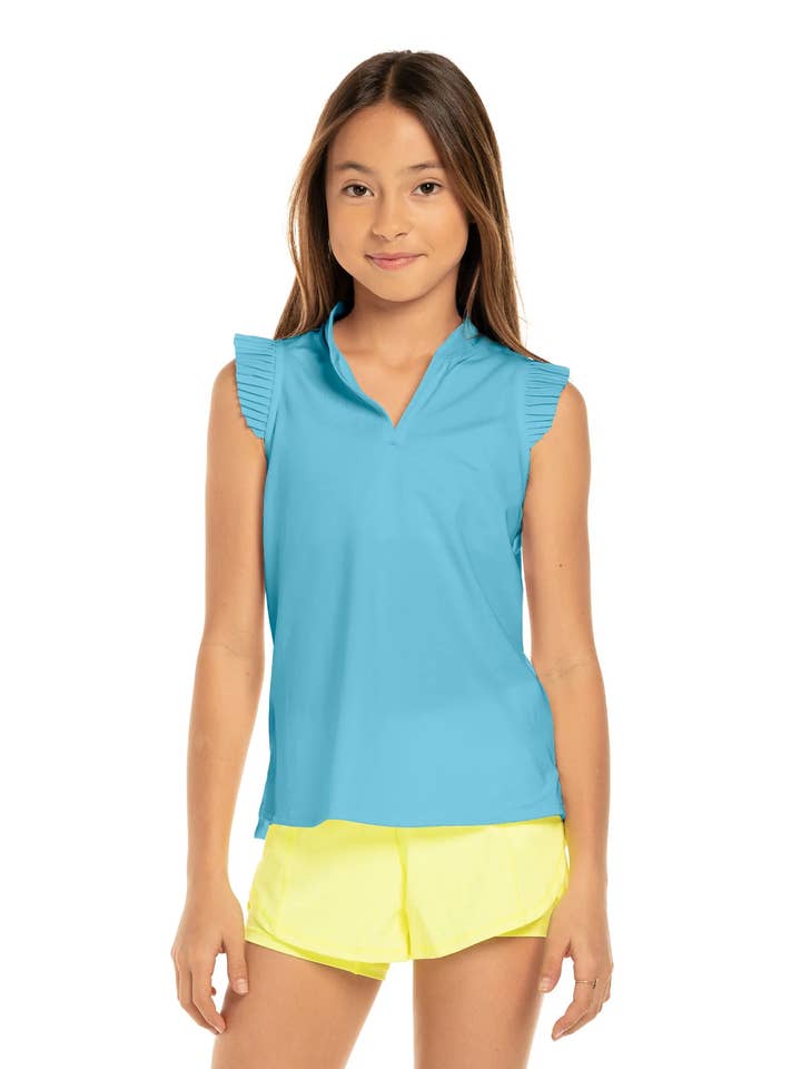 Lucky In Love Lucky In Love Girls' Pleat Me Up V-Neck Tank - Little Miss Muffin Children & Home