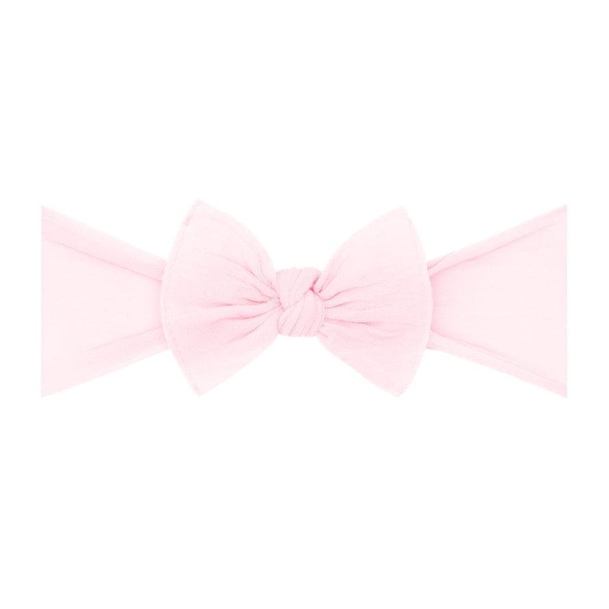 Baby Bling Bows Baby Bling® Itty Bitty Knot Small Soft Nylon Bow Headband, Pink - Little Miss Muffin Children & Home