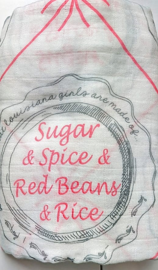 Little Hometown Little Hometown Louisiana Girls Swaddle Blanket - Little Miss Muffin Children & Home