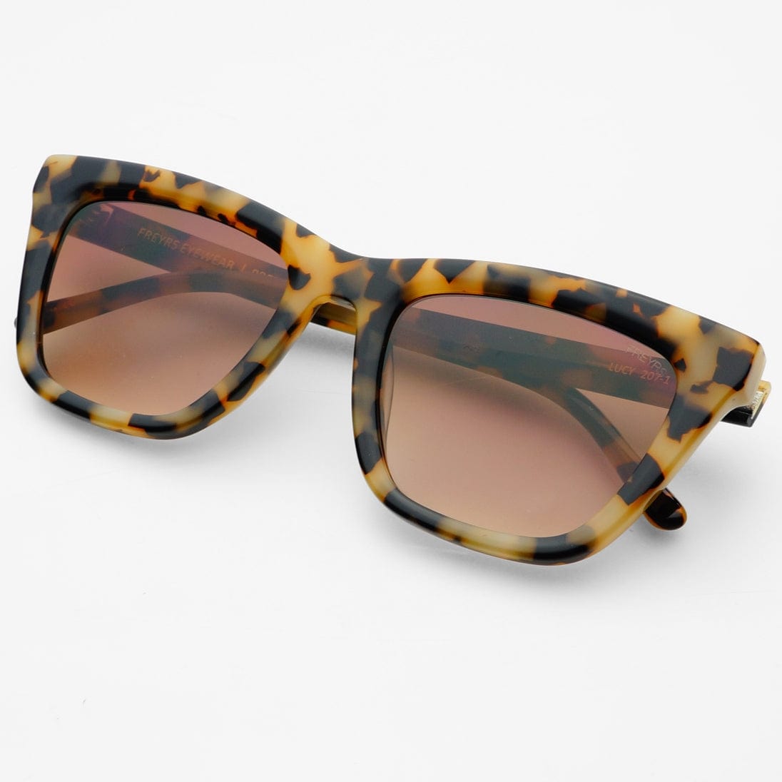 Freyrs Eyewear Lucy Acetate Womens Cat Eye Sunglasses in Milky Tortoise - Little Miss Muffin Children & Home