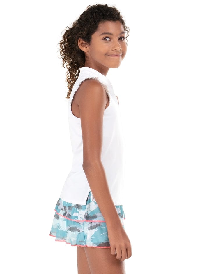 Lucky In Love Lucky In Love Girls' Pleat Me Up V-Neck Tank - Little Miss Muffin Children & Home