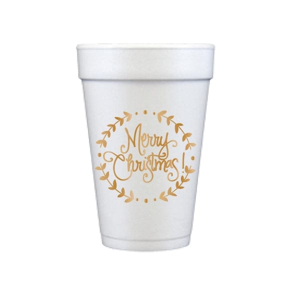 Natalie Chang Natalie Chang Christmas Wreath Foam Cups - Little Miss Muffin Children & Home