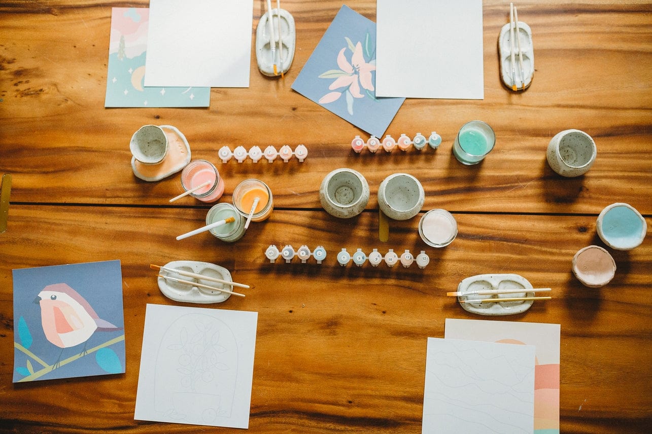 Breathe People Breathe People Lillies in Bloom Meditative Art Paint by Numbers Kit + Easel - Little Miss Muffin Children & Home