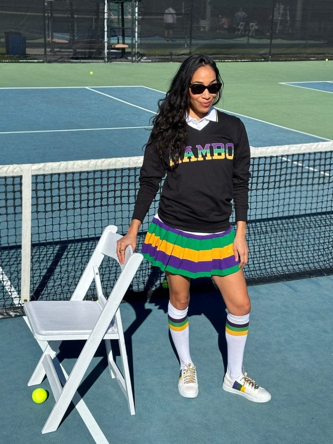 Mardi Gras Creations Mardi Gras Creations French Terry Adult Vintage MAMBO Shirt - Black - Little Miss Muffin Children & Home