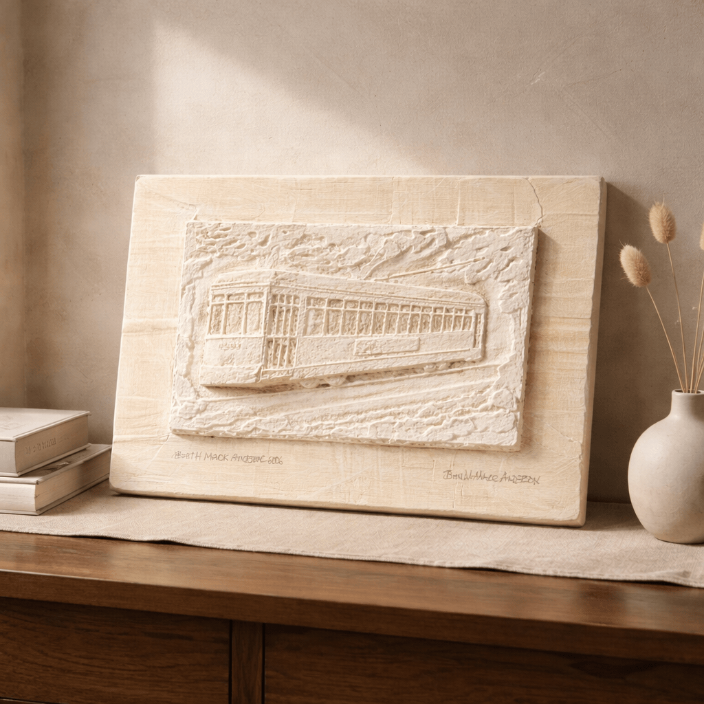 Cream Streetcar Panel 10x13