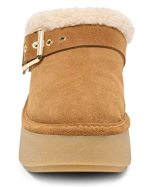 Dolce Vita Oslo Plush Platform Slip-On Shoe – Light Brown Suede